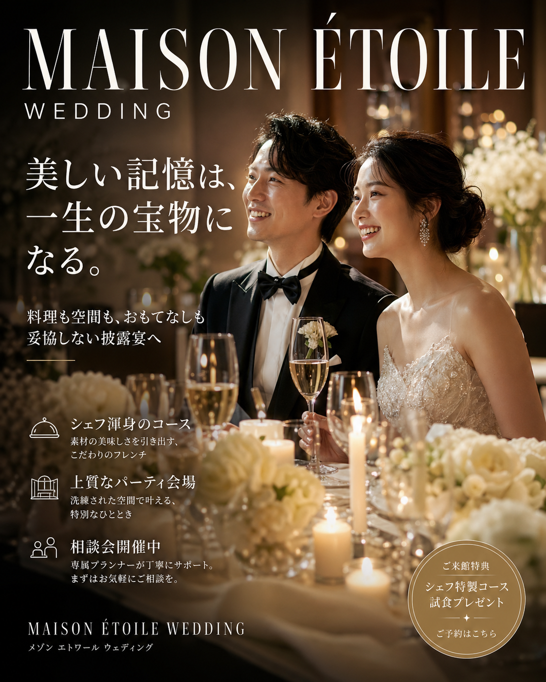 ブライダル雑誌風エディトリアル広告